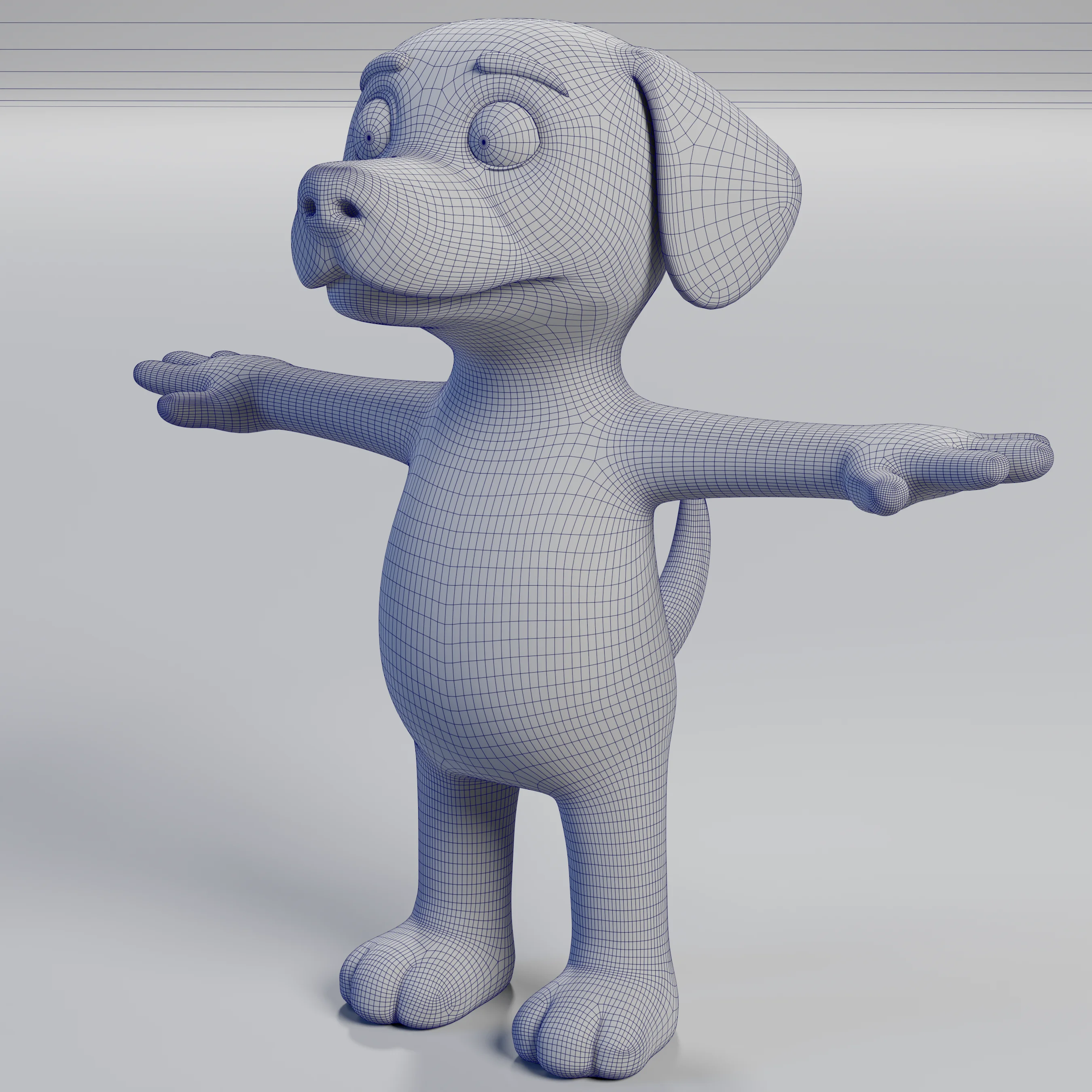 Cleaned up mesh in Maya with proper topology