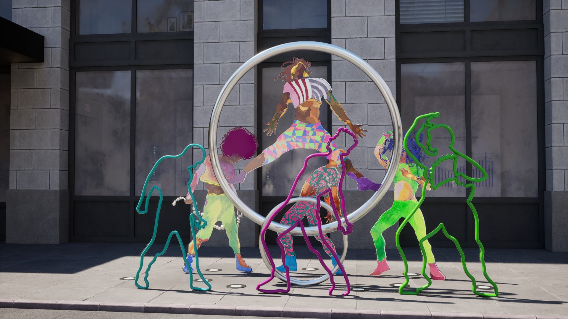 Burlington sculpture day render